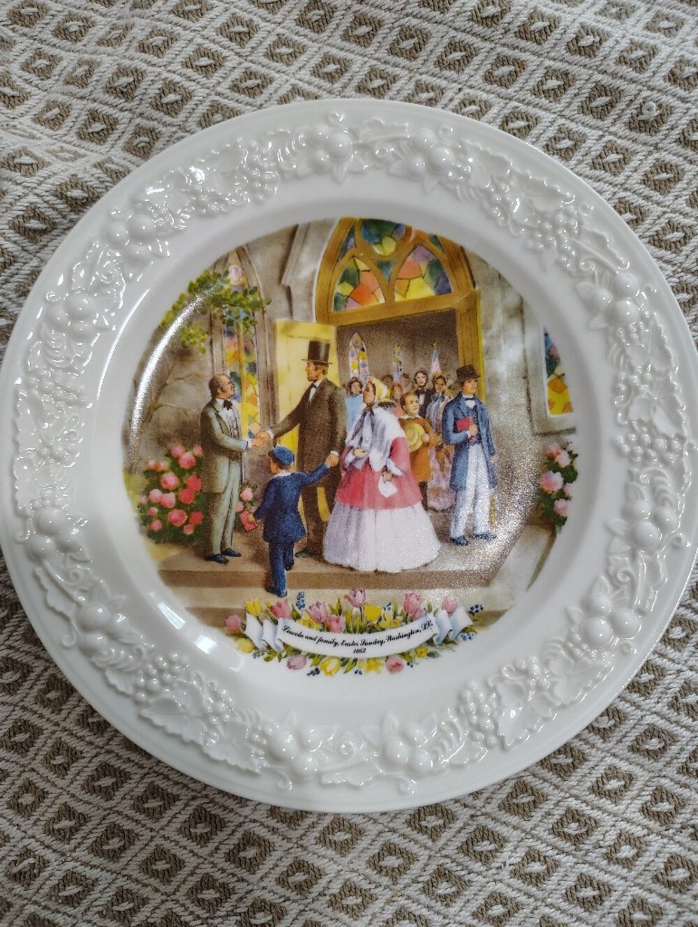 American Commemoratives Limited Addition Lincoln And Family Plate